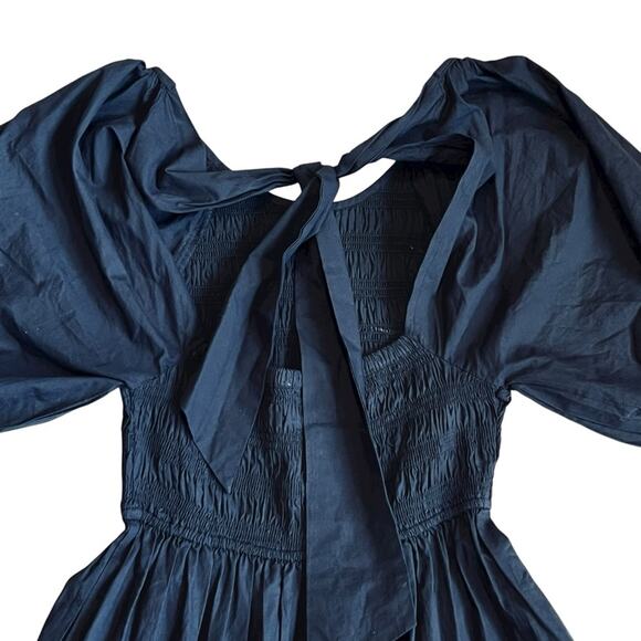 Cleobella x Catherine Schwarzenegger Women’s Sz XS Black Puff Sleeve Maxi Dress - Picture 10 of 14